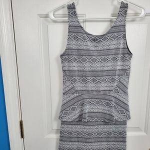 Divided H&M Mini Peplum Tank Dress Size 6